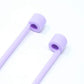 System-S 1x silicone strap holder for AirPods headphones in purple