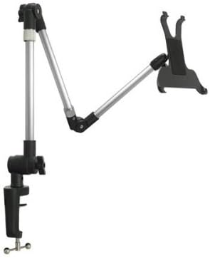 System-S Tischhalterung Halter mit Schwenkarm Flexibel Ständer Stand mit Tischklemme für iPad Pro 12,9 Zoll