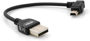 SYSTEM-S Mini USB Kabel  10 cm 90° gewinkelt