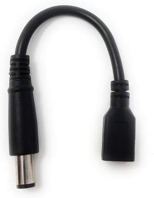 Cable SYSTEM-S DC 20V 7,5 cm Adaptador hembra de 7,4 x 5,0 mm a macho de 4,5 x 3,0 mm Negro