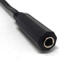 SYSTEM-S Audio Y Cable 22 cm 6.35 mm Stereo 2x Jack Male to Female Adapter Black