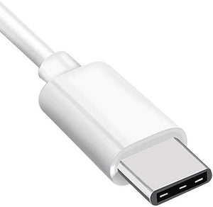 SYSTEM-S USB 3.1 Kabel 3 m Typ C Stecker zu 2.0 Typ A Stecker Adapter in Weiß