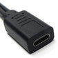 SYSTEM-S USB 3.1 Y Kabel 25 cm Typ C Buchse zu 2x 2.0 Micro B Stecker Adapter in Schwarz