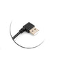 SYSTEM-S Mini USB 90° Kabel links gewinkelt Winkelstecker auf USB Typ A (male) 90° links gewinkelt Kabel Datenkabel Ladekabel 26 cm