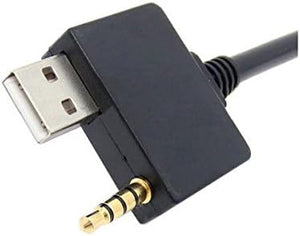 Câble adaptateur voiture System-S USB & jack 3,5 mm pour iPhone iPod connexion 30 broches pour Hyundai Kia MDI 25 cm