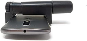 Holder attachment with spirit level and hand strap in black for smartphone