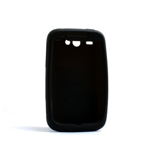 System-S Silikonhülle Case Skin in Schwarz für HTC Wildfire