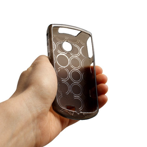 TPU Case Skin in Transparent Black for Samsung S5620 Monte