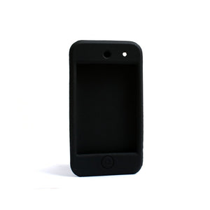 System-S Silikonhülle Case Skin Schwarz für Apple iPod Touch 4