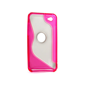 Hülle Protector Case Transparent Pink für Apple iPod Touch 4