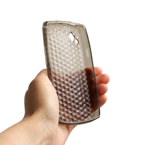 Coque en TPU transparente noire pour Samsung Wave 2