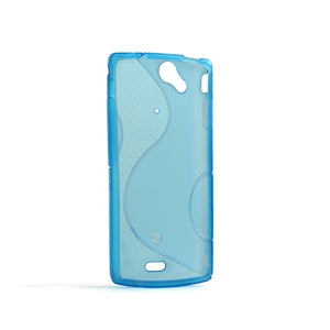Silikon Hülle Case Skin in blau für Sony EricssonXperia Arc X12 Arc S