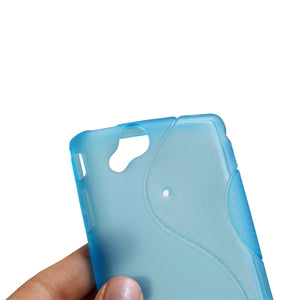 Silikon Hülle Case Skin in blau für Sony EricssonXperia Arc X12 Arc S