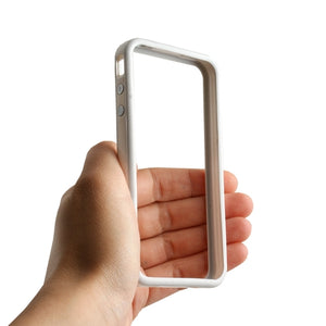 Protector Bumper Hülle Frame Case Weiß Grau für Apple iPhone 4