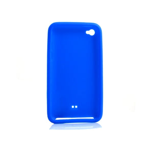 Silikon Hülle Case Skin Tasche in Blau für Apple iPod Touch 4