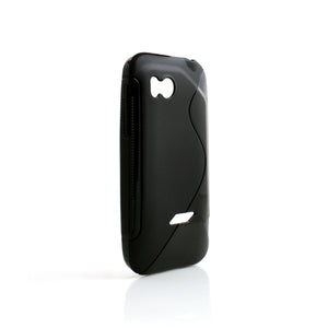 TPU Silikonhülle Case Cover Skin in Schwarz für HTC Vigor