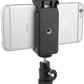 SYSTEM-S Kamera Befestigung mit 360° Gelenk in Schwarz für Smartphone