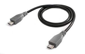 USB 2.0 Kabel 50 cm Micro B Stecker zu Stecker Adapter Schwarz