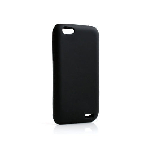 Silicone Case Cover Skin in Black for HTC One V