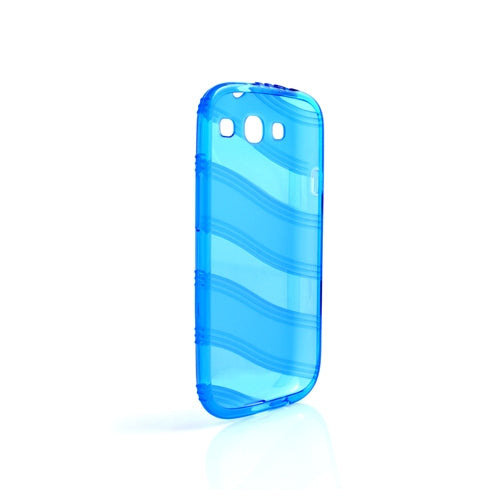 Housse de protection en silicone TPU pour Samsung Galaxy S3 i9300 bleu clair