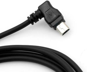 System-S Cable mini USB cable de datos cable de carga conector angular 100 cm