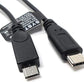 SYSTEM-S USB 2.0 Y Kabel 25 cm Micro B Buchse zu Typ C und Micro B Stecker Adapter