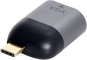 VGA Adapter Buchse zu USB 3.1 Typ C Stecker Kabel Adapterkabel in Grau