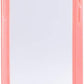 Protective silicone case in pink transparent case compatible with iPhone 12 Pro