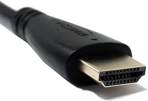 SYSTEM-S HDMI 1.4  Kabel 150 cm Stecker zu Micro Stecker Adapter in Schwarz