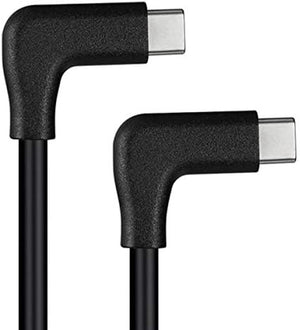 Cable USB 3.1 Gen 2 5 m Tipo C macho a macho Adaptador angular 2x en negro