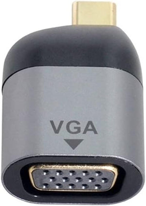 VGA Adapter Buchse zu USB 3.1 Typ C Stecker Kabel Adapterkabel in Grau