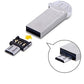 System-S USB OTG On The Go Adapter USB 2.0 Typ A (male) zu Micro USB 2.0 (male) Konverter Adapter für Speichersticks Smartphone Tablet PC