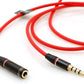 System-S 3.5 mm jack to 3.5 mm jack audio stereo AUX cable extension male to female 110 cm