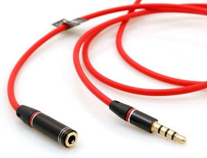 System-S 3.5 mm jack to 3.5 mm jack audio stereo AUX cable extension male to female 110 cm