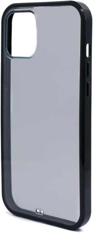 Protective silicone case in black, transparent case compatible with iPhone 12 Pro Max