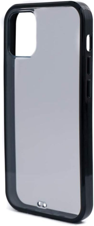 Funda protectora de silicona SYSTEM-S en color negro, funda transparente compatible con iPhone 12 Mini