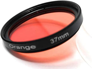 SYSTEM-S Farbfilter Orange 37 mm Gewinde anschraubbar Filter für Fotografie