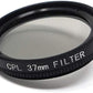 SYSTEM-S CPL Filter 37 mm Circular Polarizer Linse in Schwarz mit Hülle für iPhone XR