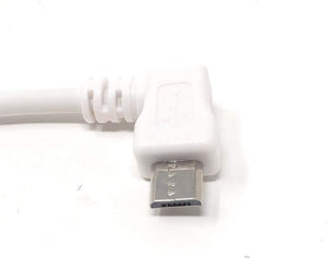 System-S USB A Stecker zu USB 2.0 Micro B Stecker 10 cm Links Gewinkelt