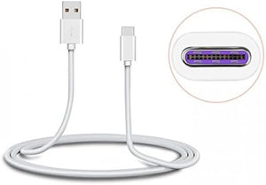 SYSTEM-S USB 3.1 Type C (male) to USB Type A 2.0 (female) fast charging cable 25W-5V-5A data cable charging cable 100 cm