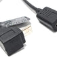 SYSTEM-S USB 3.1 Kabel 25 cm Typ C Buchse zu Micro B Stecker Winkel Adapter in Schwarz