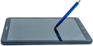 Stylet tactile SYSTEM-S bleu en aluminium pour tablette, smartphone, ordinateur portable