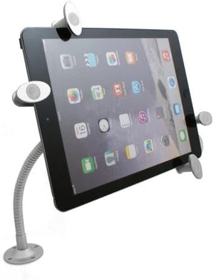 Supporto per showroom con montaggio a tavolo, antifurto, con serratura, a collo di cigno, con blocco di sicurezza per Tablet PC da 10"-12,6" pollici