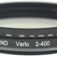 System-S Vario filtro gris filtro de densidad neutra filtro gris filtro ND ND2-400 lente de 37 mm para iPhone 11 Pro