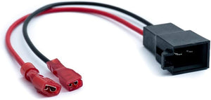 SYSTEM-S 2x Auto KFZ Lautsprecher Kabel Adapter 18cm