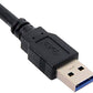 SYSTEM-S USB A 3.0 Buchse auf USB A 3.0 Stecker  Verlängerungskabel Einbaubuchse 100cm