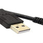 SYSTEM-S Micro USB Kabel rechts gewinkelt Stecker zu USB 2.0 Typ A (male) ca. 5m