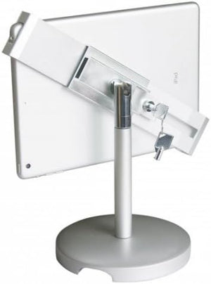 System-S Universal Abschließbarer Aluminium Präsentations Messe Ständer Stand Mount Tisch Halterung für Tablet PC&#180;s von 9.7-12 Zoll