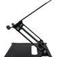 SYSTEM-S stand adjustable for cooling made of metal in black for notebook laptop