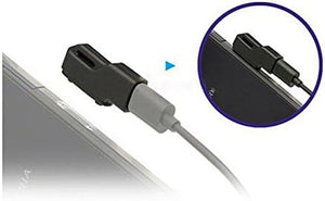 System-S Magnet Adapter Stecker für Micro USB Eingang female Ladekabel für Sony Xperia Z1 Z2 Z1S Z3 in schwarz